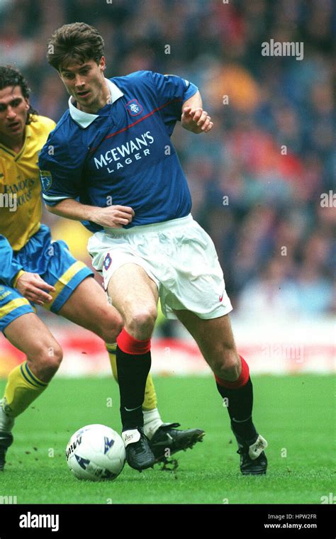 BRIAN LAUDRUP GLASGOW RANGERS FC 23 March 1998 Stock Photo - Alamy