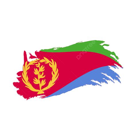 Bandera De Eritrea Con Imágenes Prediseñadas De Trazo De Pincel ...