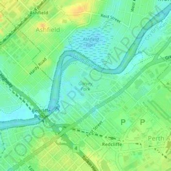 Garvey Park topographic map, elevation, terrain