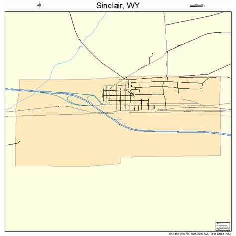 Sinclair Wyoming Street Map 5671150