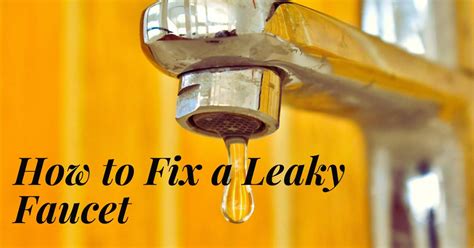 How To Fix A Leaky Faucet? Howto Faucet