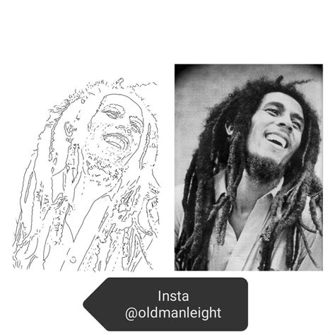 Bob Marley tattoo stencil | Bob marley tattoo, Egyptian tattoo sleeve ...