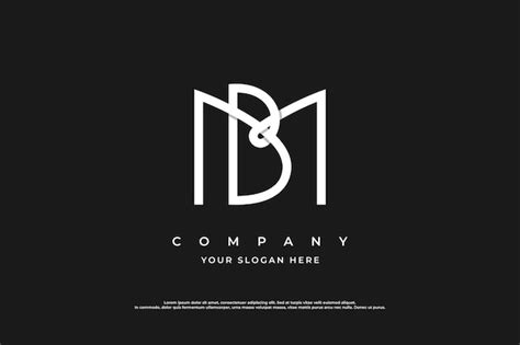 Premium Vector | Initial Letter BM Logo or MB Monogram Logo Design ...