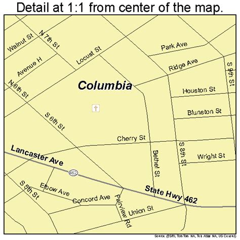 Columbia Pennsylvania Street Map 4215384