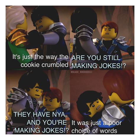 It's just the way the cookie crumbled | Ninjago memes, Ninjago, Lego ninjago