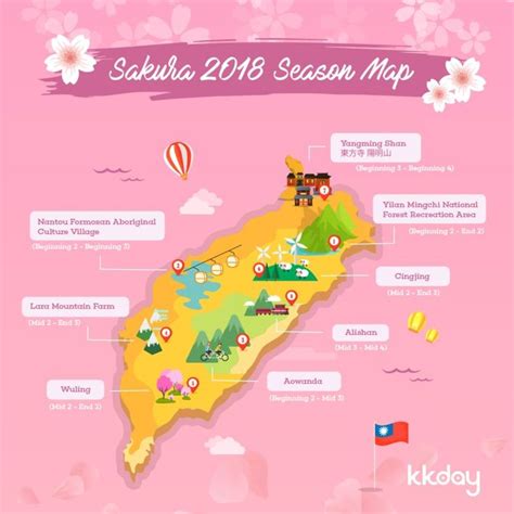 Cherry blossom in Taiwan 2021 forecast — The best time & 8 best places ...