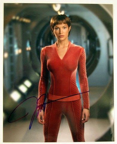 Jolene Blalock Star Trek Enterprise T'Pol Photo Autograph