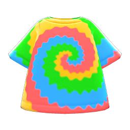 Tie-dye shirt (New Horizons) - Animal Crossing Wiki - Nookipedia