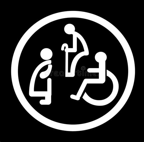 Bathroom for Persons with Disabilities. Disabled Toilet Sign Stock ...