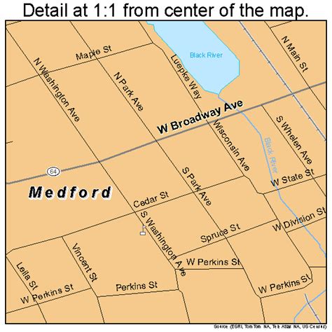 Medford Wisconsin Street Map 5550425