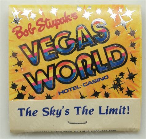 Bob Stupak's Vegas World Casino Las Vegas Nevada Used Matchbook