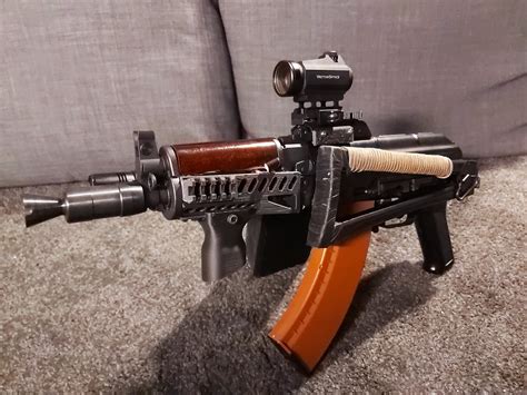 My love and pride . Bolt EBB AKS-74U fitted with 3D printed Zenitco ...