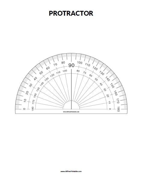 Protractor Worksheets Free PORTABLE