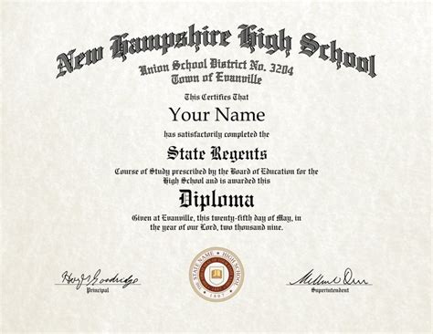 Fake High School Diploma 2 - Diploma Outlet