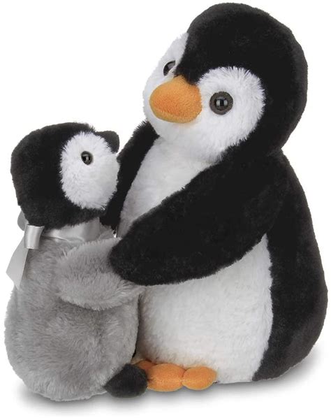 Bearington Wiggles and Wobbles Stuffed Animal Penguin with Baby, 10 Inches - Walmart.com