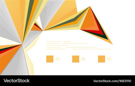 Modern triangle presentation template Royalty Free Vector