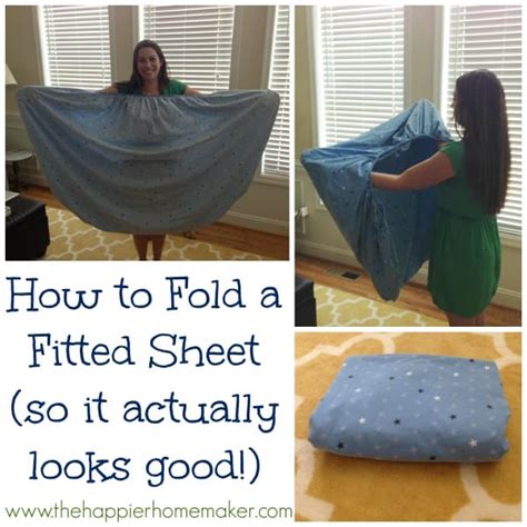 VIDEO How to Fold a Fitted Sheet - The Happier Homemaker