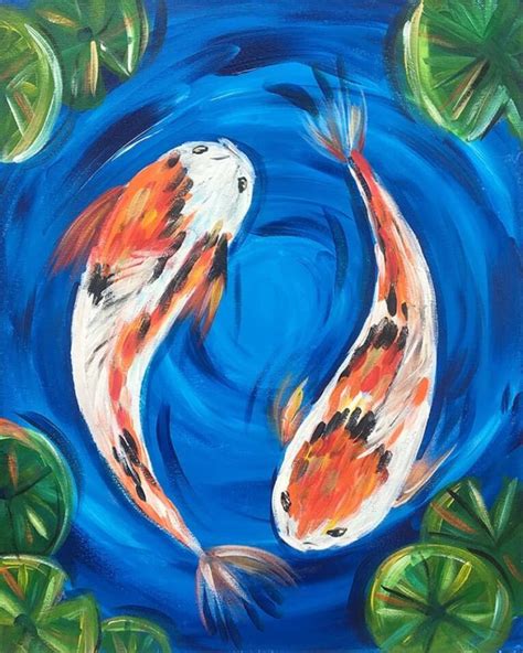 "Koi Pond" Painting Party with The Paint Sesh