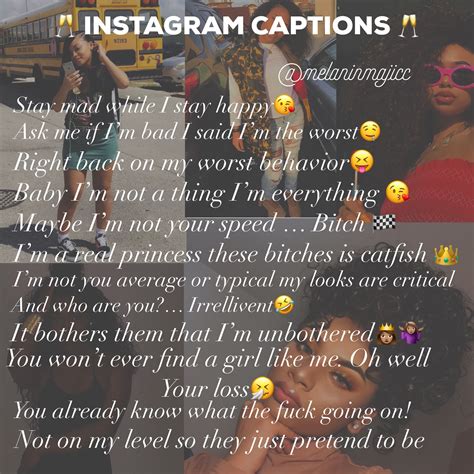 Melanin account Instagram captions | Instagram captions, Instagram quotes, Good instagram captions