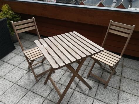 IKEA ASKHOLMEN outdoor wooden table and 2 chairs | in Broadmead, Bristol | Gumtree