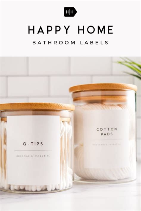 Bathroom Labels Label Set Waterproof Custom Labels Home Organization - Etsy | Pantry labels ...