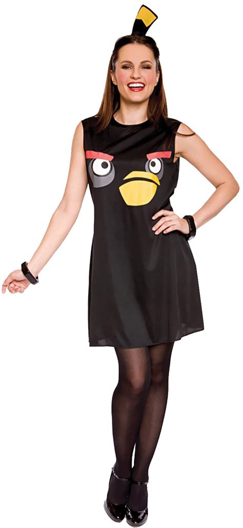 Women's Angry Birds Sassy Black Bird Costume - CostumePub.com