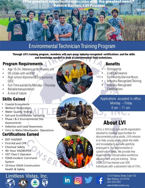 Environmental Technician Training Program – BTNEP Website