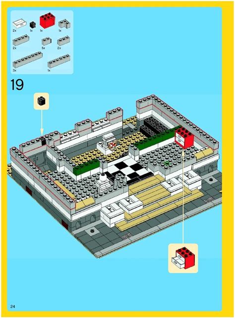 Town - Town Hall [Lego 10224] | Lego, Town hall, Lego instructions