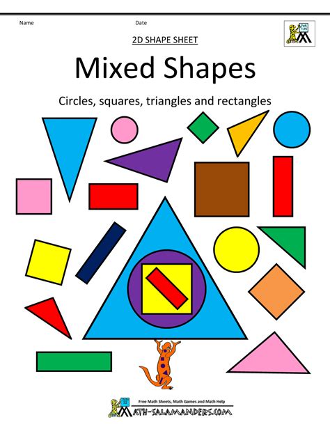 Shapes Clipart Basic 2D Shapes