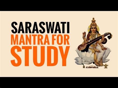 SARASWATI MANTRA Mantra for Study, Creativity, Wisdom and Knowledge Education & Success - YouTube