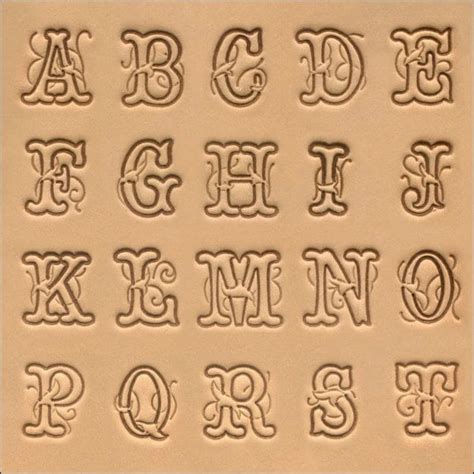 Alphabet Leather Stamp Set Script Font 3/4 19mm | Etsy