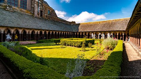 The cloister of the abbey of St. Michael the Archangel