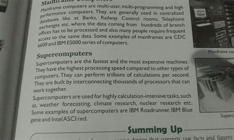 what are the uses of supercomputer - Brainly.in