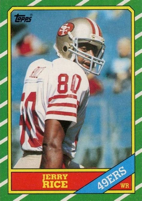 1986 Topps Jerry Rice #161 Football Card Value Price Guide