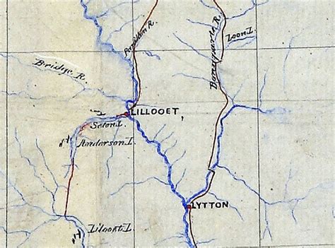 Illahie: Parts of some early maps for the area near Lillooet