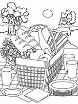 Picnic Coloring Pages At GetColoringscom  Free Printable Colorings sketch template