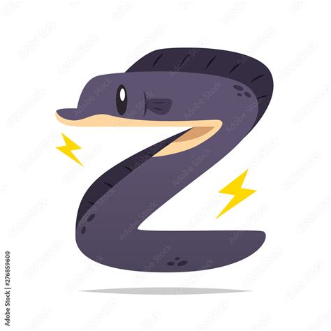 Electric eel vector isolated illustration Stock Vector | Adobe Stock