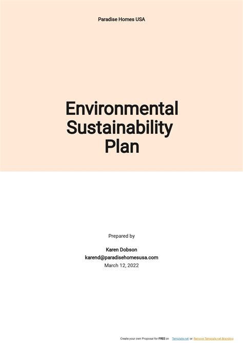 Sustainability Plan Word Templates - Design, Free, Download | Template.net