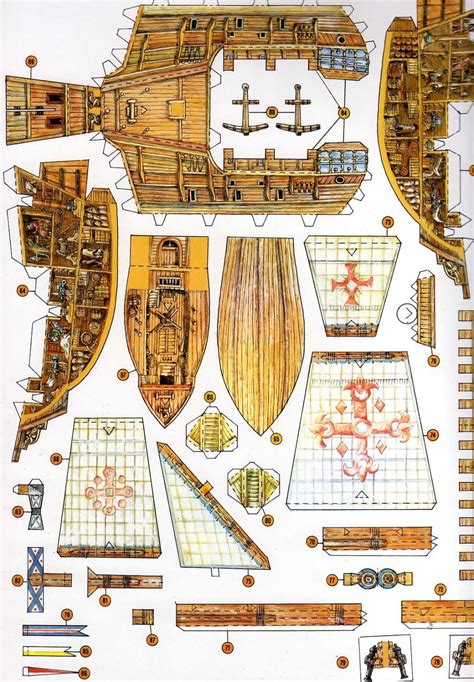 Papercraft Ship Znalezione Obrazy Dla Zapytania Naval Port Paper Model ...