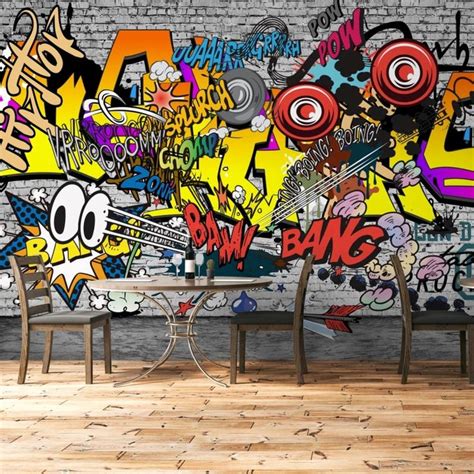 Graffiti Wallpaper Graffiti Wall Mural | Etsy 3d Wall Murals, Graffiti ...