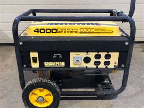 GENERATOR, CHAMPION 4000, MODEL#46551, 60HZ, 120V, 25AMPS, 3000W - Wild Rose Auction Services