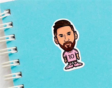 Messi Miami Soccer Sticker - Etsy