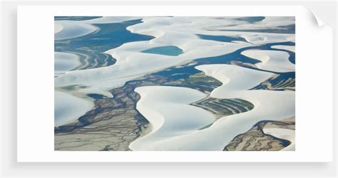 Aerial view of Lencois Maranhenses National Park, Brazil posters ...