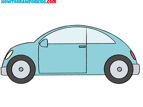 How to Draw a Simple Car - Easy Drawing Tutorial For Kids