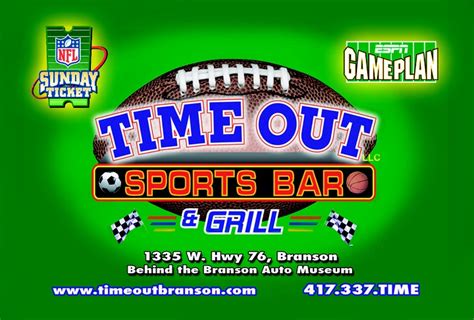 Time Out Sports Bar and Grill | Sports bar, Sunday ticket, Sports