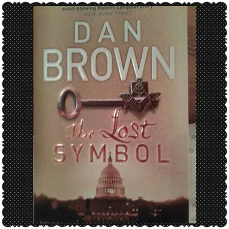 the lost symbol by dan brown is shown in front of an image of capitol ...