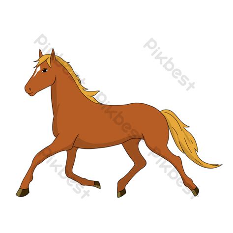 Cartoon Brown Horse Clipart PNG Images | PSD Free Download - Pikbest