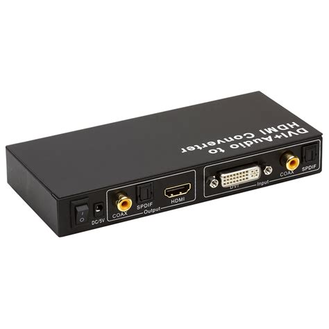 DVI & S/PDIF Digital Coax/Optical Toslink Audio to HDMI Converter