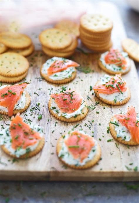 Easy Snacks with RITZ Crackers | Recipe | Easy snacks, Salmon cream cheese, Snacks