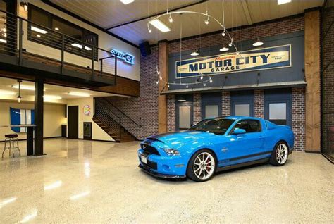 Motor City Garage. With loft Cool Garages, Custom Garages, Garage Loft, Garage House, Garage ...